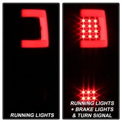 xTune Ford F-150 04-08 Version 3 XTune Light Bar LED Tail Lights Black