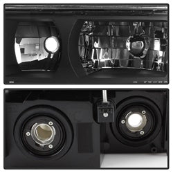 OE Chevrolet Avalanche 1500/Avalanche 2500 02-06 OEM XTune Headlights w/Bumper Lights Black
