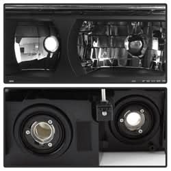 OE Chevrolet Avalanche 1500/Avalanche 2500 02-06 OEM XTune Headlights w/Bumper Lights Black