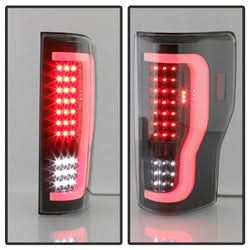 xTune Ford F-250 Super Duty 17-18 Black XTune LED Tail Lights Does Not Fit Factory LED Model