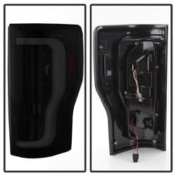 xTune Ford F-250 Super Duty 17-18 Black Smoke XTune LED Tail Lights Does Not Fit Factory LED Model