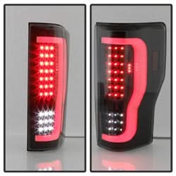 xTune Ford F-250 Super Duty 17-18 Black Smoke XTune LED Tail Lights Does Not Fit Factory LED Model