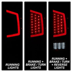 Akkon Toyota Tacoma 16-19 Black Smoked XTune Light Bar LED Tail Lights