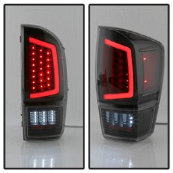 Akkon Toyota Tacoma 16-19 Black Smoked XTune Light Bar LED Tail Lights