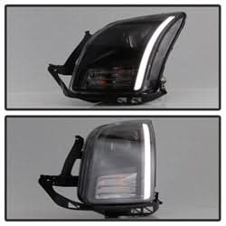 Akkon Ford Fusion 06-09 Black Light Bar DRL Projector Headlights
