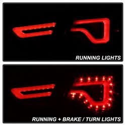 Akkon Chevrolet Impala 14-18 Black Light Bar LED Tail Lights