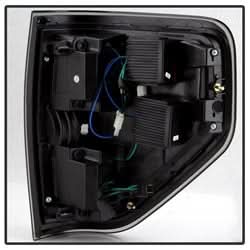 Akkon Ford F-150 09-14 Black Smoke Light Bar LED Tail Lights