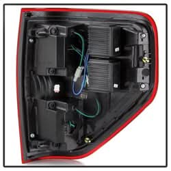Akkon Ford F-150 09-14 Red Clear Light Bar LED Tail Lights
