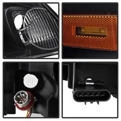 Akkon Chevrolet Impala/Impala Limited 06-13 Black LED Light Bar Headlghts