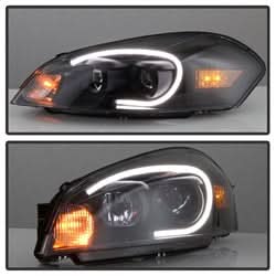 Akkon Chevrolet Impala/Impala Limited 06-13 Black LED Light Bar Headlghts