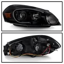 Akkon Chevrolet Impala/Impala Limited 06-13 Black Smoke LED Light Bar Headlghts