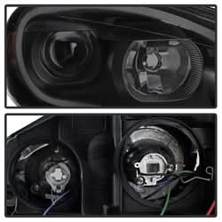 Akkon Chevrolet Impala/Impala Limited 06-13 Black Smoke LED Light Bar Headlghts