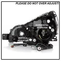 OE Subaru Legacy/Outback 13-14 Black OEM Style Headlights