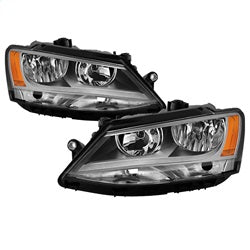 OE Volkswagen Jetta 11-18 Halogen Model Only OEM Style Headlights Not Compatible With Xenon/HID Model Chrome