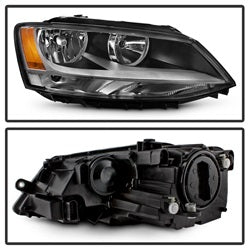 OE Volkswagen Jetta 11-18 Halogen Model Only OEM Style Headlights Not Compatible With Xenon/HID Model Chrome