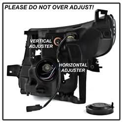 xTune GMC Sierra 2500 HD/Sierra 3500 HD 15 Halogen Models OEM Style Headlights Does Not Fit Factory HID Models Black