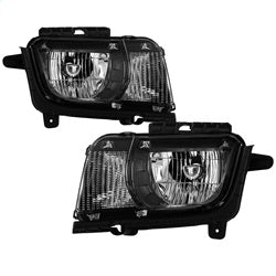 Akkon Chevrolet Camaro 10-13 Halogen Models Only OEM Style Headlights Does Not Fit Xenon HID Models Black