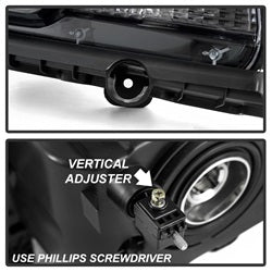 Akkon Chevrolet Camaro 10-13 Halogen Models Only OEM Style Headlights Does Not Fit Xenon HID Models Black