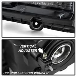 Akkon Chevrolet Camaro 10-13 Halogen Models Only OEM Style Headlights Does Not Fit Xenon HID Models Black