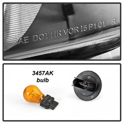 Akkon Chevrolet Camaro 10-13 Halogen Models Only OEM Style Headlights Does Not Fit Xenon HID Models Black