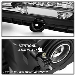 Akkon Chevrolet Camaro 10-13 Halogen Models Only OEM Style Headlights Does Not Fit Xenon HID Models Chrome