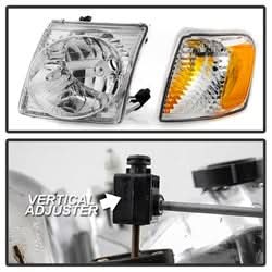 Akkon Ford Explorer Sport/Explorer Sport Trac 01-03 4 pc. OEM Style Headlights w/Corner Chrome