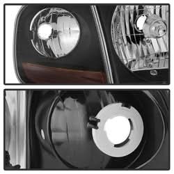 Akkon Ford Expedition/F-150 97-02 4 pc. OEM Style Headlights w/Corner Black