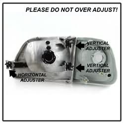 Akkon Ford Expedition/F-150 97-02 4 pc. OEM Style Headlights w/Corner Chrome