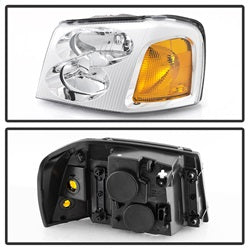 Akkon GMC Envoy/Envoy XL/Envoy XUV 02-09 Chrome OEM Style Headlights