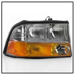 Akkon GMC Sonoma 98-04 w/Amber Bumper OEM Style Headlights Chrome