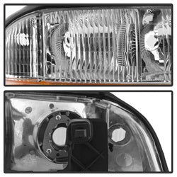 Akkon GMC Sonoma 98-04 w/Amber Bumper OEM Style Headlights Chrome