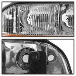 Akkon GMC Sonoma 98-04 w/Amber Bumper OEM Style Headlights Chrome