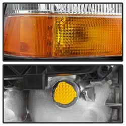 Akkon GMC Sonoma 98-04 w/Amber Bumper OEM Style Headlights Chrome
