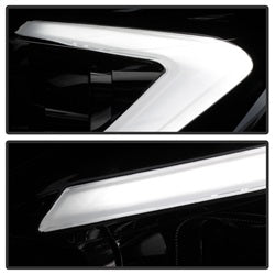 Akkon Ford Escape 13-16 Chrome LED Light Bar Projector Headlights Halogen Models Only Will Not Fit Xenon/HID Model