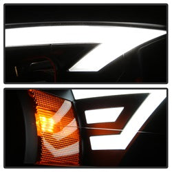 Akkon Ford F-150 15-17 Black DRL LED Light Bar Projector Headlights