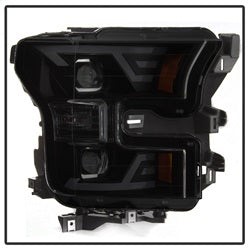 Akkon Ford F-150 15-17 Black Smoke DRL LED Light Bar Projector Headlights