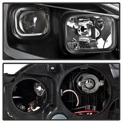 Akkon Nissan Sentra 13-15 Black DRL LED Light Bar Projector Headlights Halogen Models Only