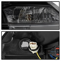 Akkon Nissan Sentra 13-15 Black Smoke DRL LED Light Bar Projector Headlights Halogen Models Only