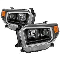 Akkon Toyota Tundra 14-18 Black DRL LED Light Bar Projector Headlights