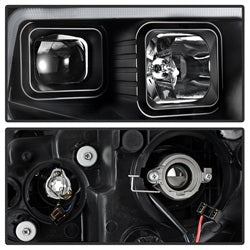 Akkon Toyota Tundra 14-18 Black DRL LED Light Bar Projector Headlights
