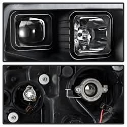 Akkon Toyota Tundra 14-18 Black DRL LED Light Bar Projector Headlights