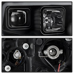 Akkon Toyota Tundra 14-18 Black Smoke DRL LED Light Bar Projector Headlights