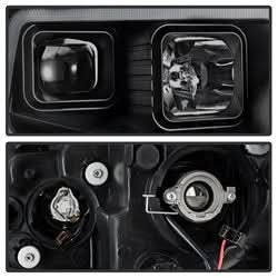 Akkon Toyota Tundra 14-18 Black Smoke DRL LED Light Bar Projector Headlights