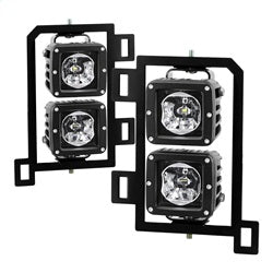 Spyder Ram 1500 13-18 w/Bracket And Switch LED Fog Lights No Bulbs Needed Clear