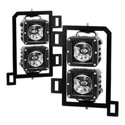 Spyder Ram 1500 13-18 w/Bracket And Switch LED Fog Lights No Bulbs Needed Clear