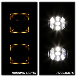 Spyder Ram 1500 13-18 w/Bracket And Switch LED Fog Lights No Bulbs Needed Clear