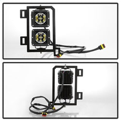 Spyder Ram 1500 13-18 w/Bracket And Switch LED Fog Lights No Bulbs Needed Clear