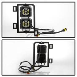 Spyder Ram 1500 13-18 w/Bracket And Switch LED Fog Lights No Bulbs Needed Clear
