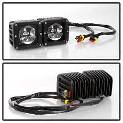 Spyder Ram 1500 13-18 w/Bracket And Switch LED Fog Lights No Bulbs Needed Clear