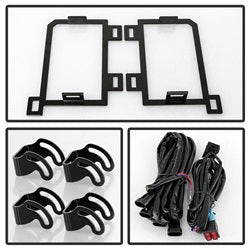 Spyder Ram 1500 13-18 w/Bracket And Switch LED Fog Lights No Bulbs Needed Clear